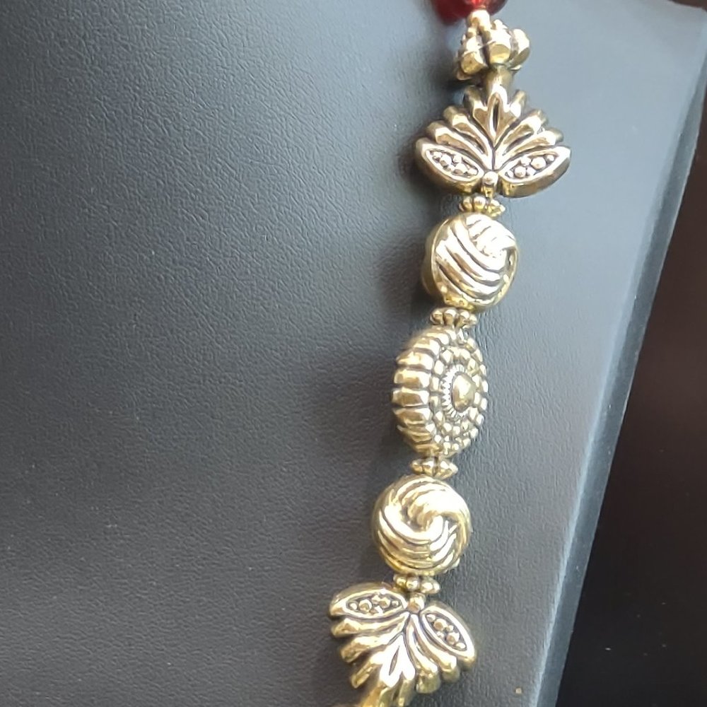 Beaded Statement Necklace - image 2